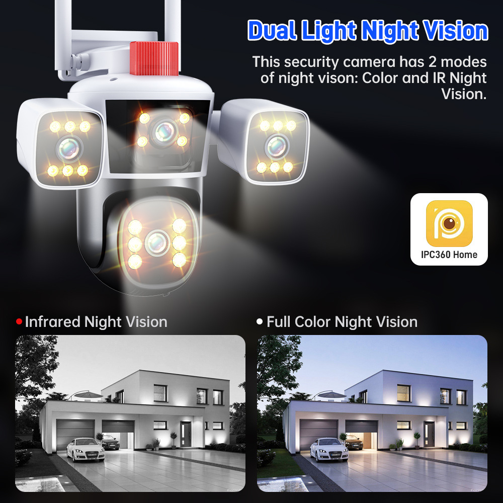 无线监控器360可夜视可连手机高清监控摄像头家用网络摄像机360度详情33