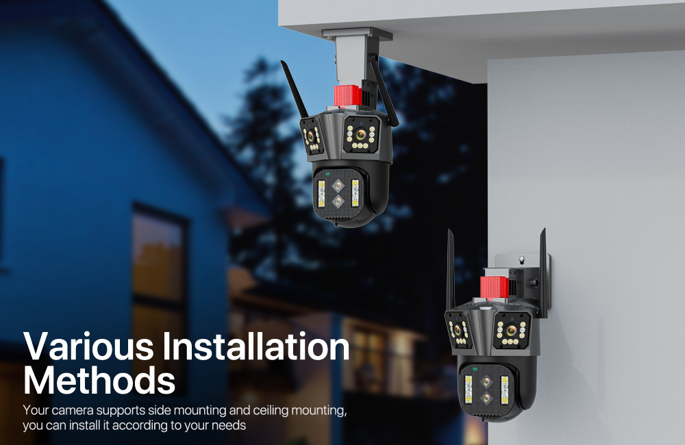 360度全景监控器无线WIFI四目摄像头手机远程室外高清监控摄像机详情17