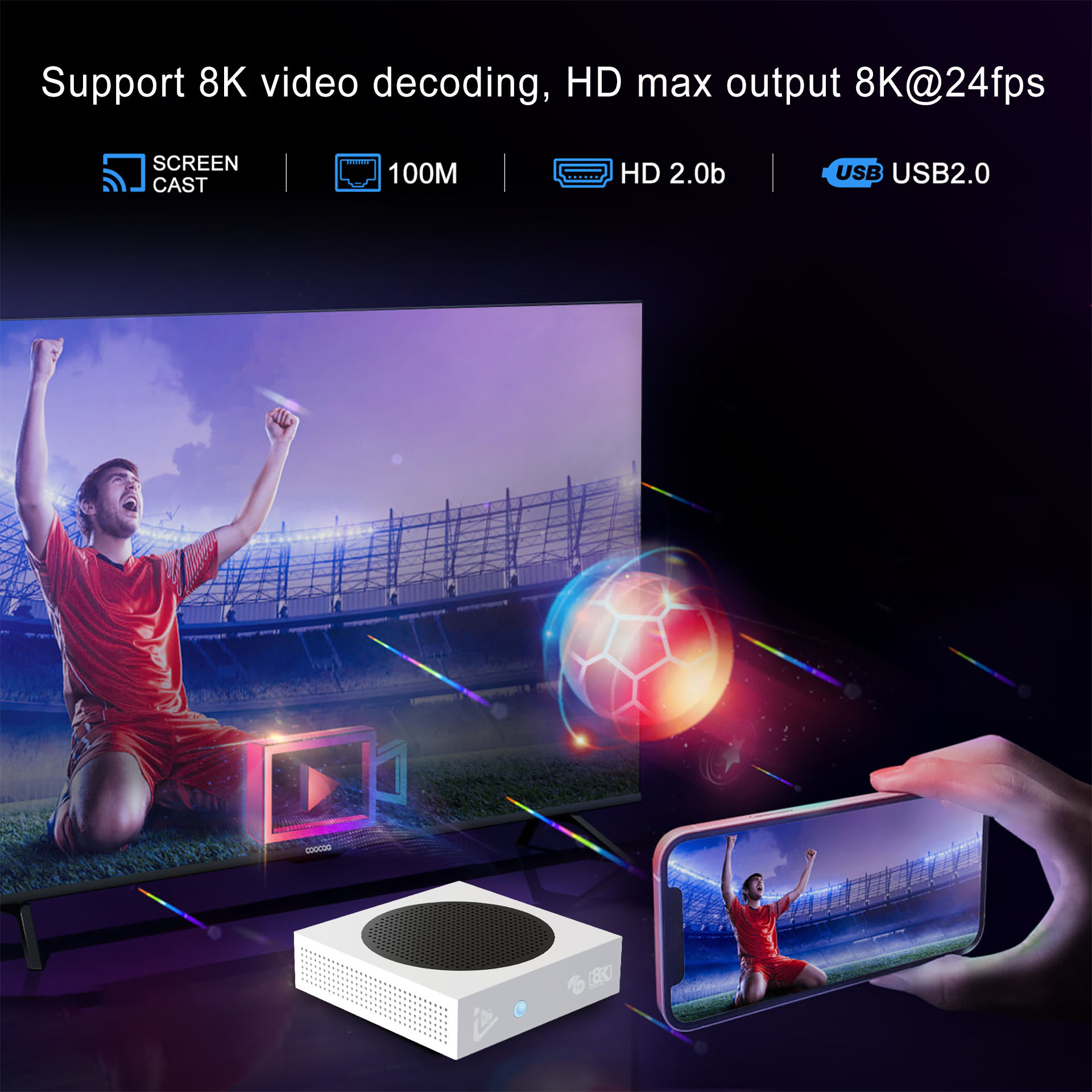 跨境全新爆款C5PRO安卓机顶盒全志H618无缓冲64GBWiFi6奈飞正版8k详情10