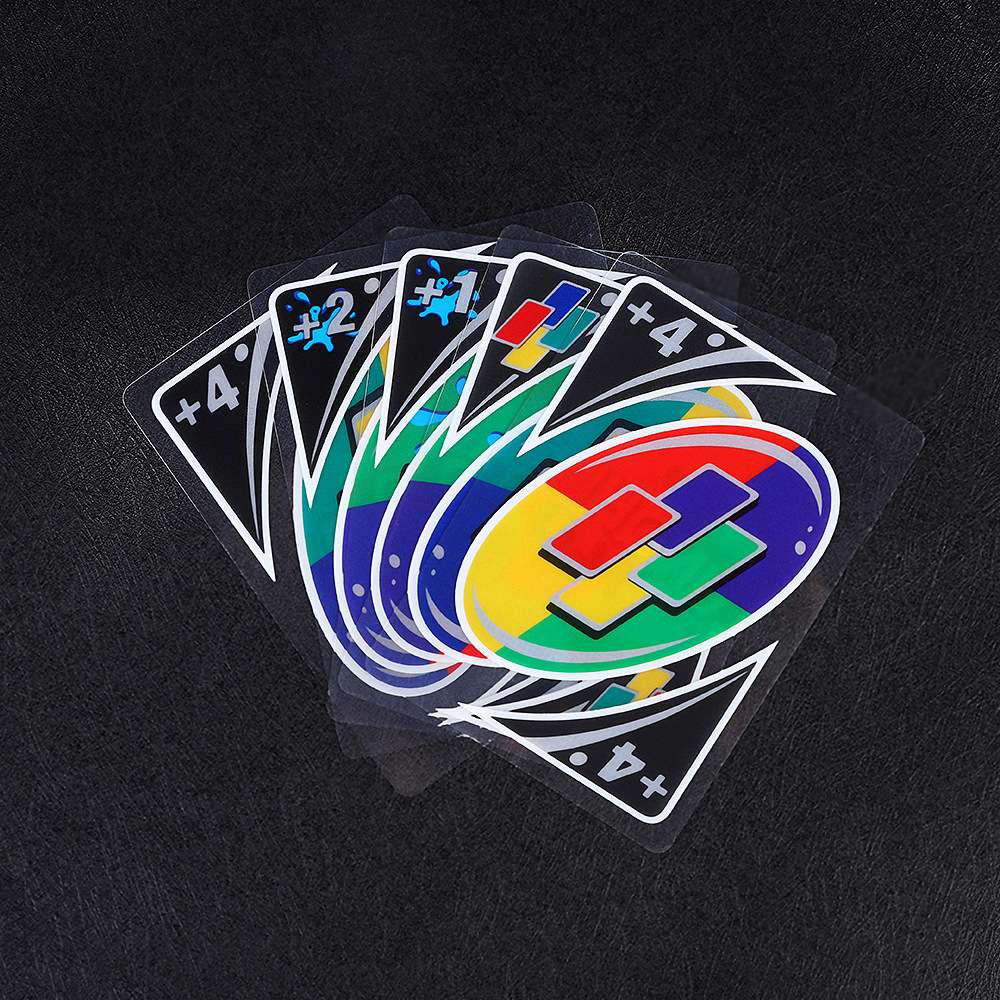 跨境水晶牌UNQHI扑克牌多人聚会娱乐桌游卡牌英文版优诺团建游戏详情3