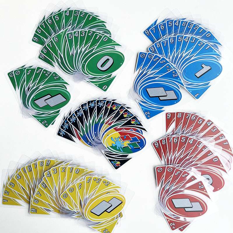 跨境水晶牌UNQHI扑克牌多人聚会娱乐桌游卡牌英文版优诺团建游戏详情6