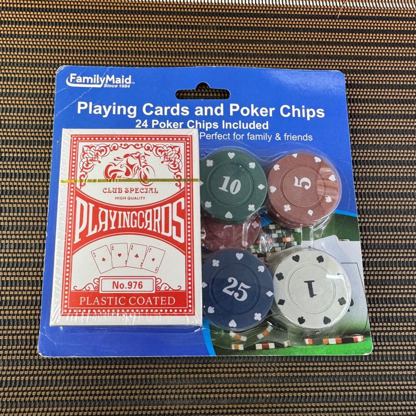 厂家直销定制制卡K牌 +24片筹码扑克/扑克牌详情4