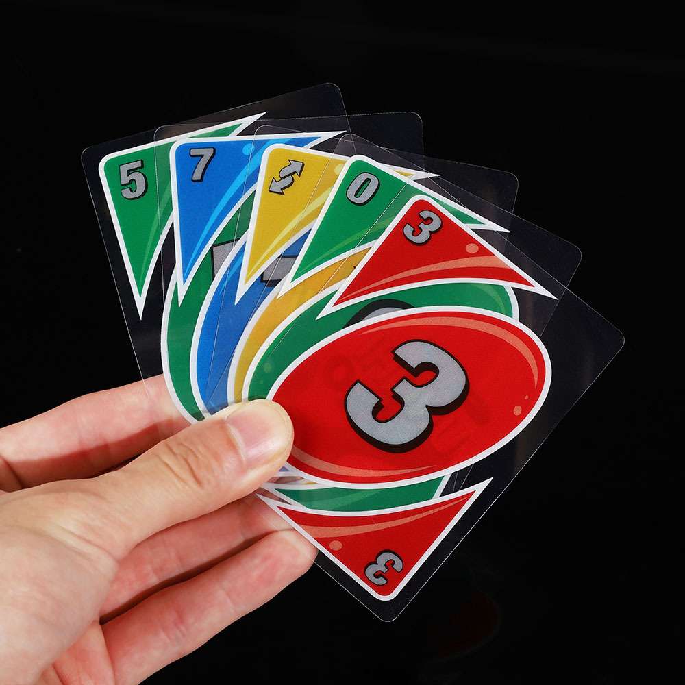 跨境水晶牌UNQHI扑克牌多人聚会娱乐桌游卡牌英文版优诺团建游戏详情5