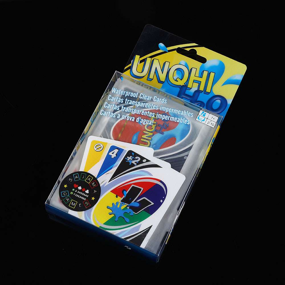 跨境水晶牌UNQHI扑克牌多人聚会娱乐桌游卡牌英文版优诺团建游戏详情7