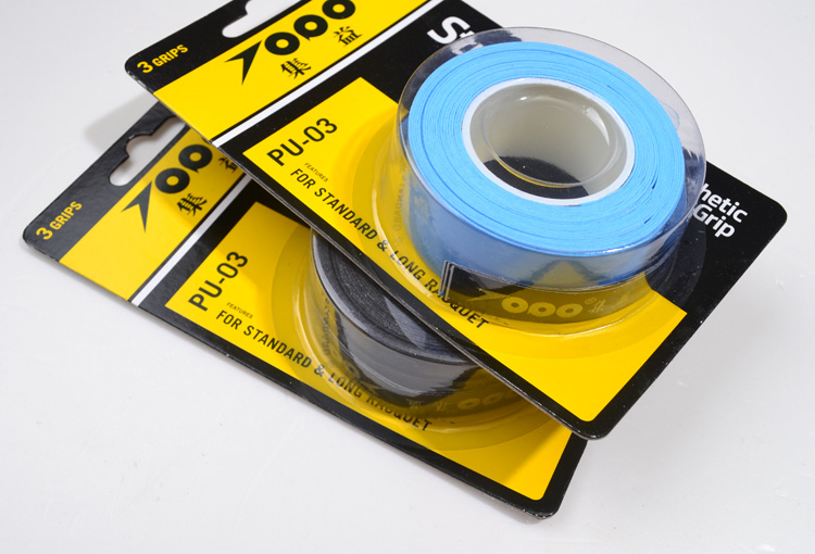 集益3条装PU-03球拍高档覆膜手胶吸汗带详情4