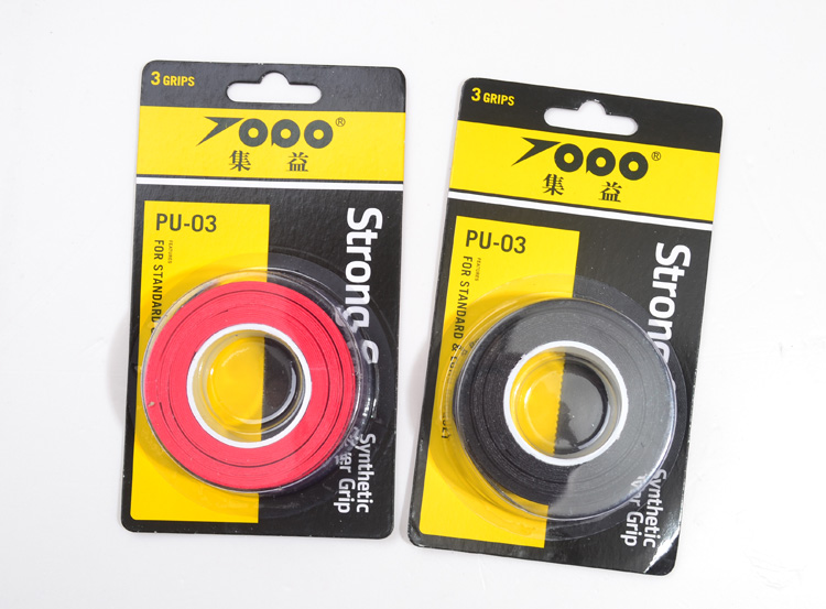 集益3条装PU-03球拍高档覆膜手胶吸汗带详情3