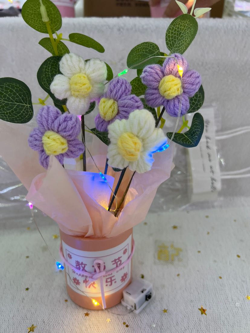教师节礼物，火爆款针织花详情3