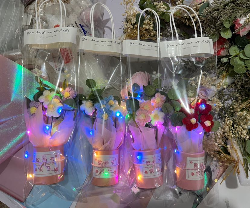 教师节礼物，火爆款针织花详情9