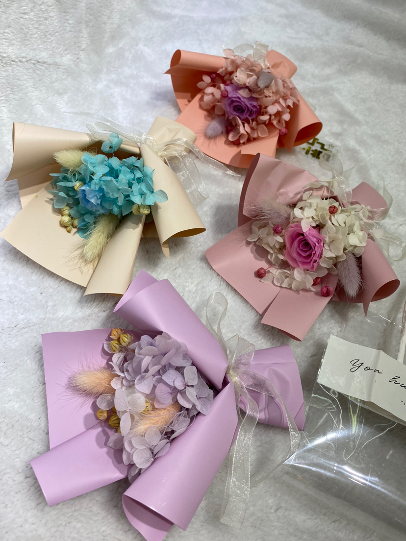 新品ins拍照道具彩色干花水晶草迷你小花束家居装饰活动赠品详情5
