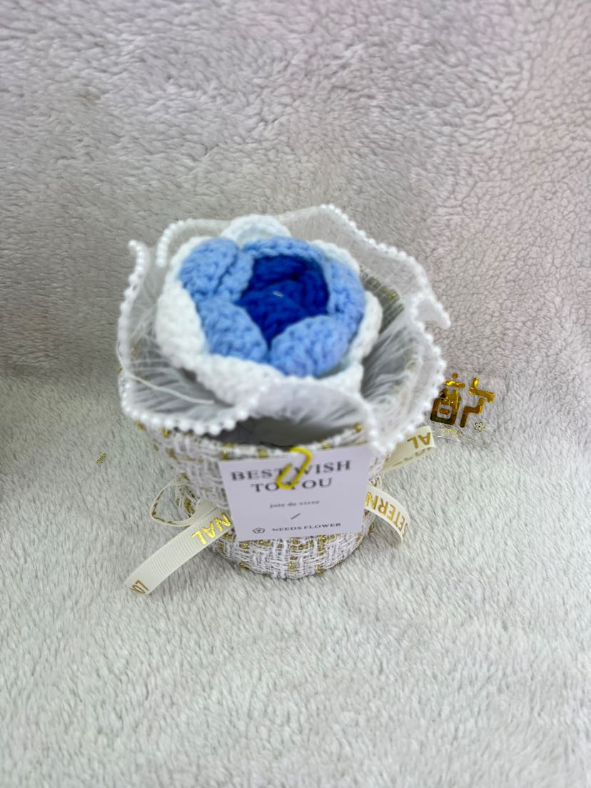 爆款产品，针织花，小香风花束，节日礼物，家居装饰摆件等详情7