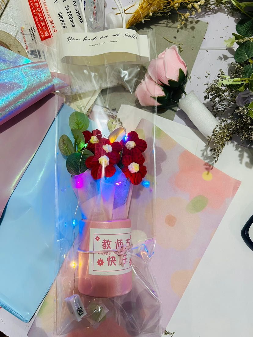 教师节礼物，火爆款针织花详情8