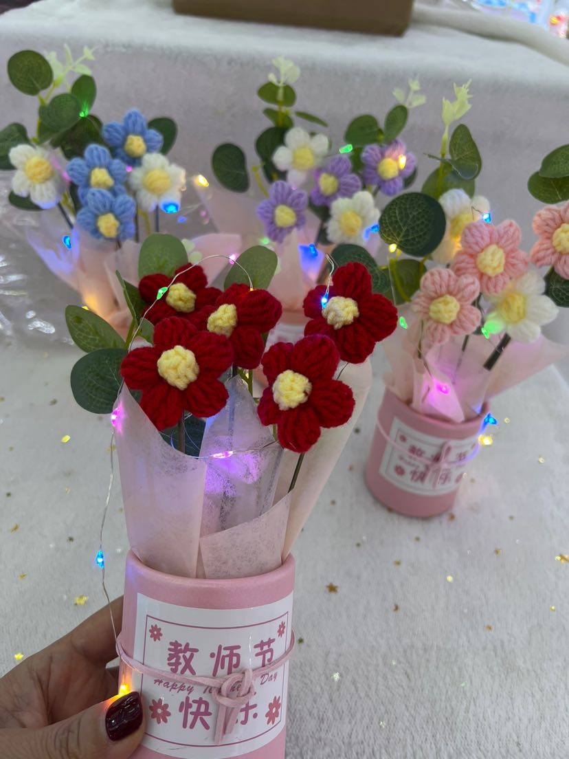教师节礼物，火爆款针织花详情1