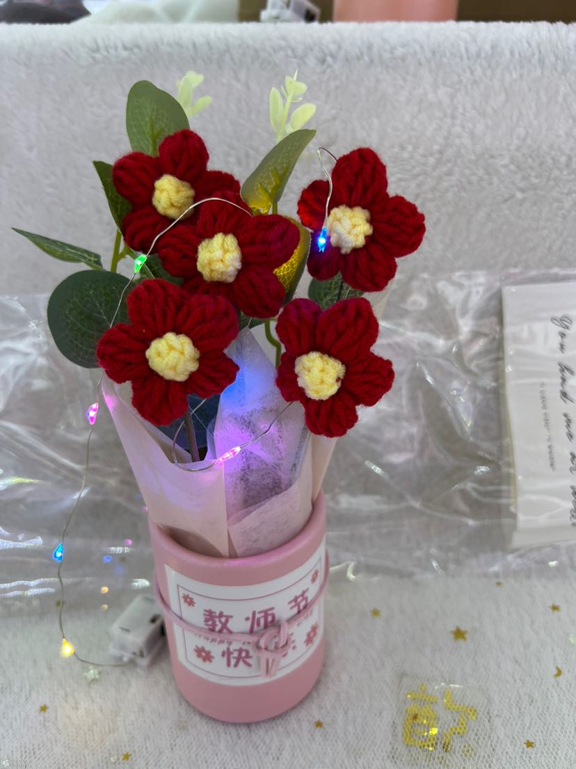 教师节礼物，火爆款针织花详情5