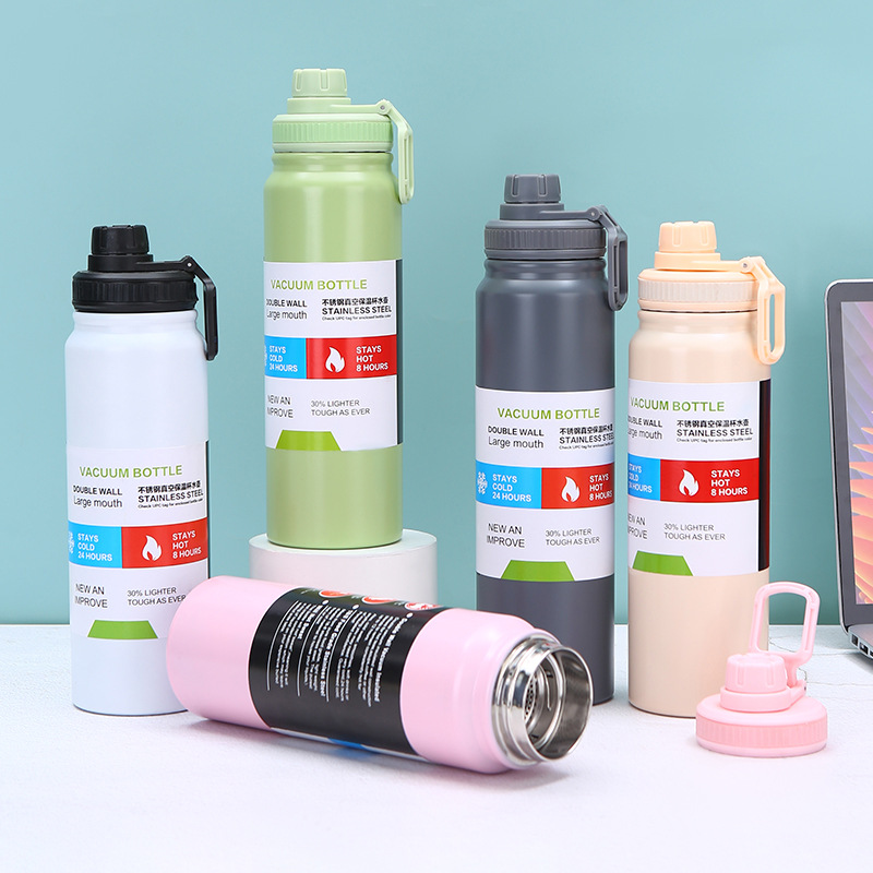 跨境304不锈钢保温杯大容量茶水分离手提太空壶户外登山运动水壶详情2