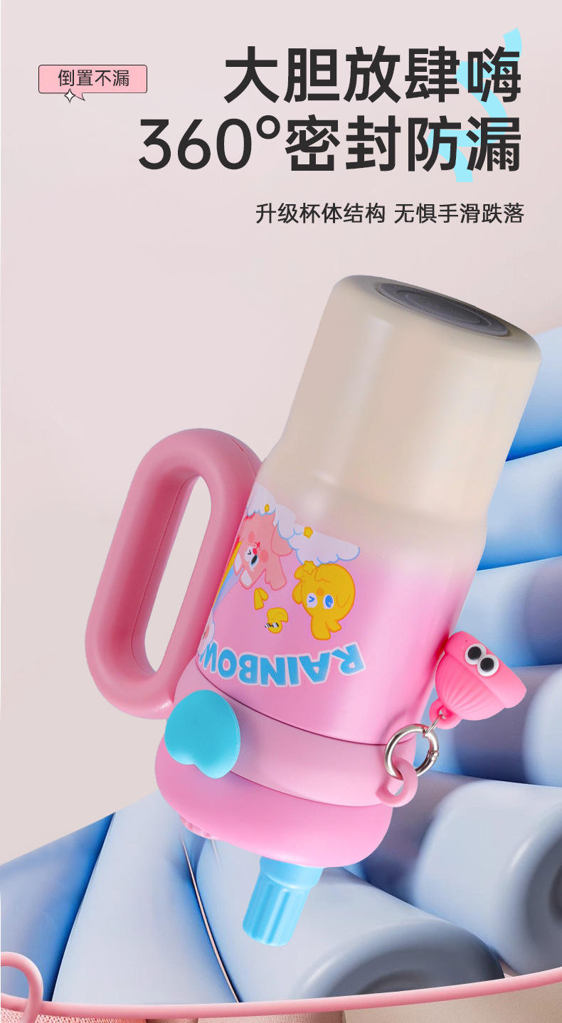 新款卡通萌兔冰霸杯316不锈钢保温杯大容量吸管杯便携学生水杯详情10