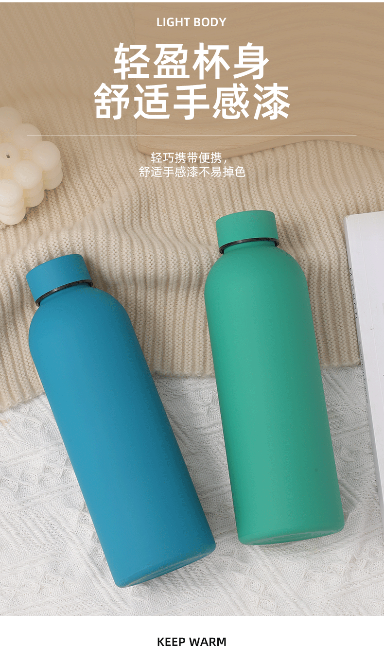 跨境304不锈钢保温杯美式小口户外运动水杯户外真空保冷水杯定制详情6