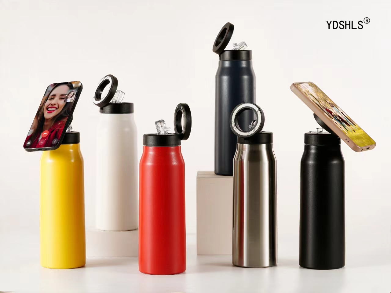 专利磁吸杯保温杯304不锈钢24oz杯盖手机支架太空壶运动水壶旅行详情1