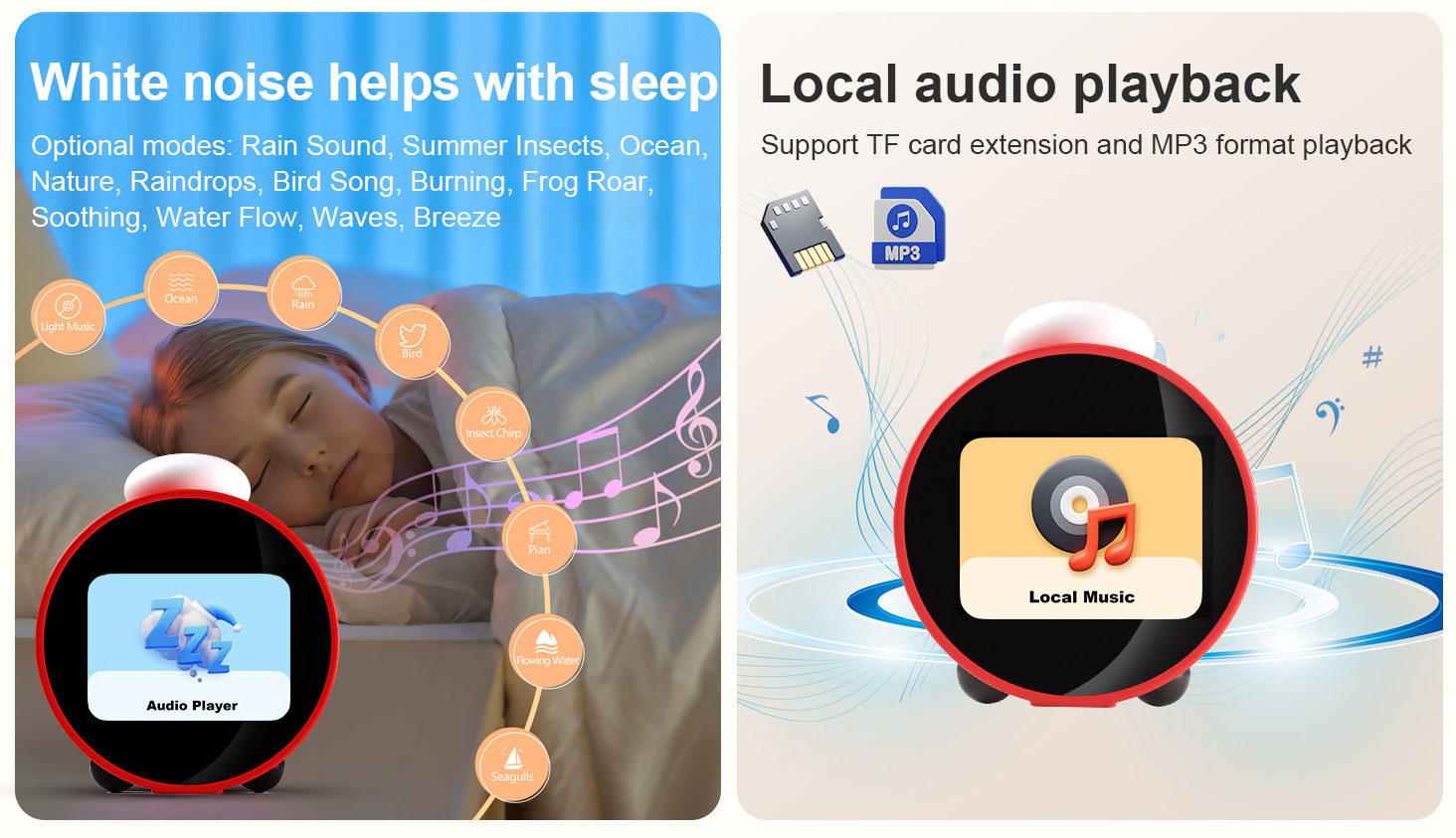 AI智能闹钟卡通艺术创意智能闹钟新款儿童个性闹钟可语音闹钟跨境智能闹钟详情14