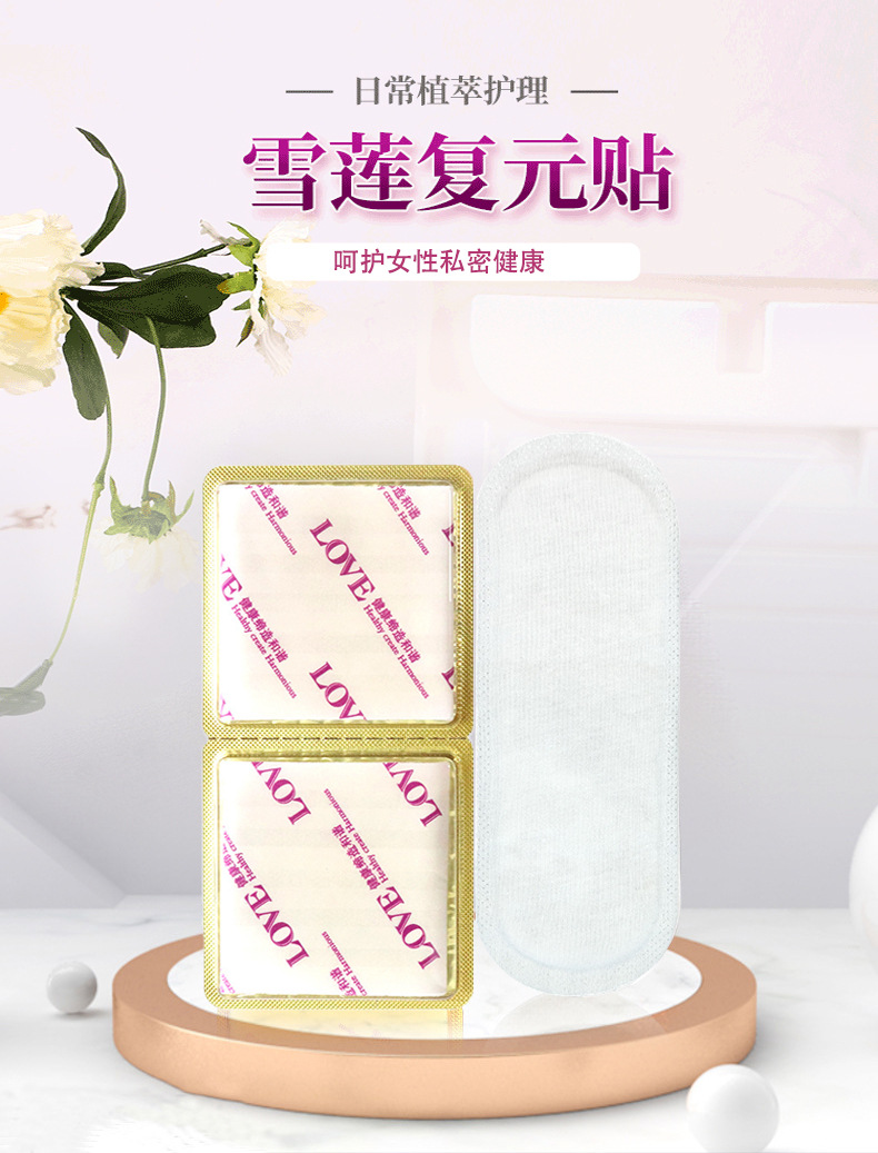 雪莲贴护垫 厂家 女性护垫  草本护垫详情1