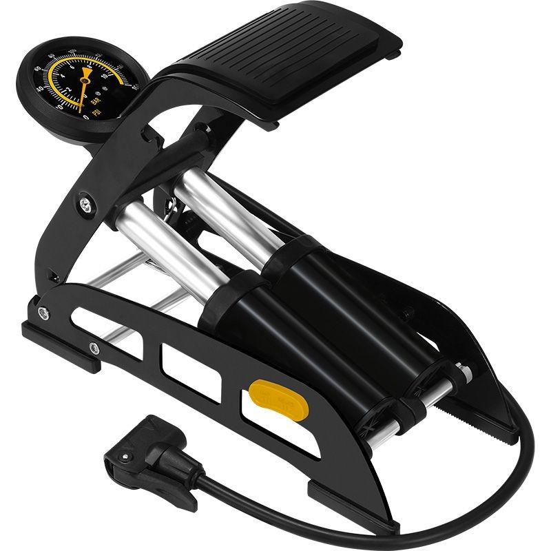 脚踩高压打气筒双缸卧式高压充气汽车电动车自行车脚踏省力充气泵详情5