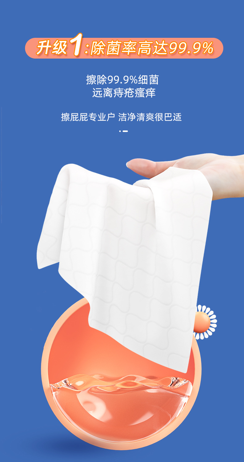 纯水湿厕纸家用超划算可降解加厚湿巾纸可冲散厕所湿厕纸80抽详情1