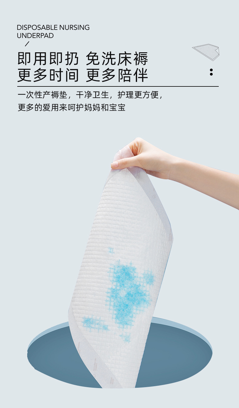 出口成人护理垫60*90大号老年男女尿不湿老人尿布产妇床垫10片装详情9