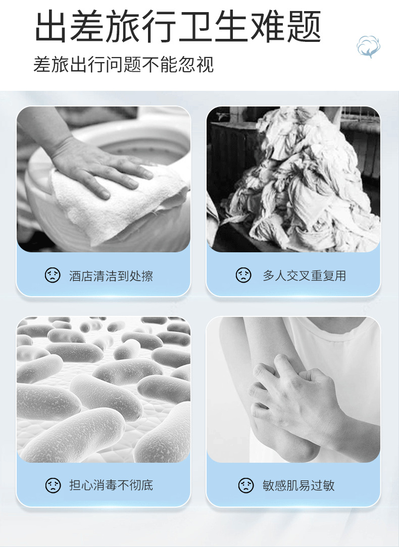 酒店民宿旅游出行一次性便携式浴巾出差旅行加大加厚毛巾独立包装详情5