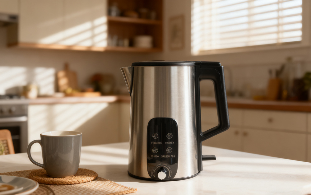 2.5L智能旋钮调温保温数显电热水壶恒温家用烧水壶304一体无缝内详情2