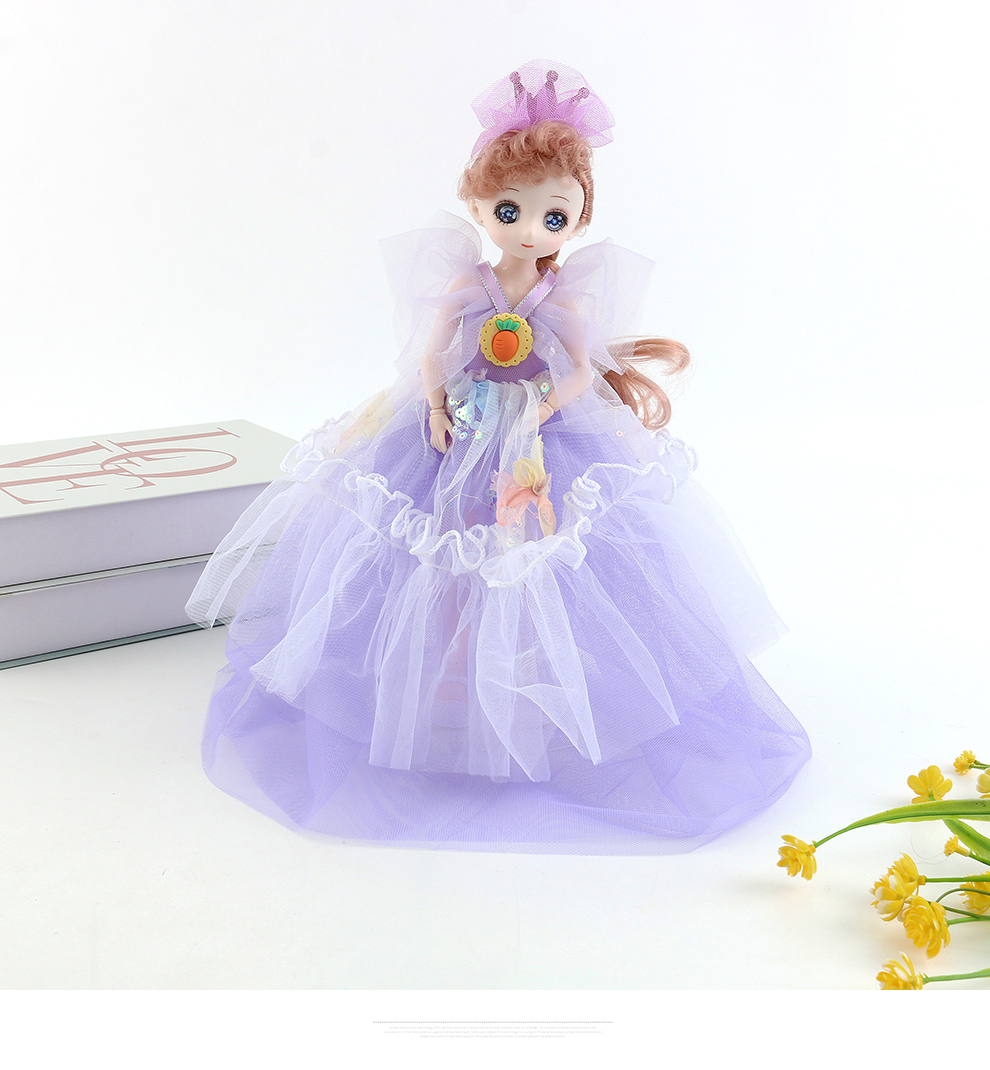 30 cm creative smart music new style gauze dress princess doll toy girl Barbie doll birthday gift girl play house doll pic 5
