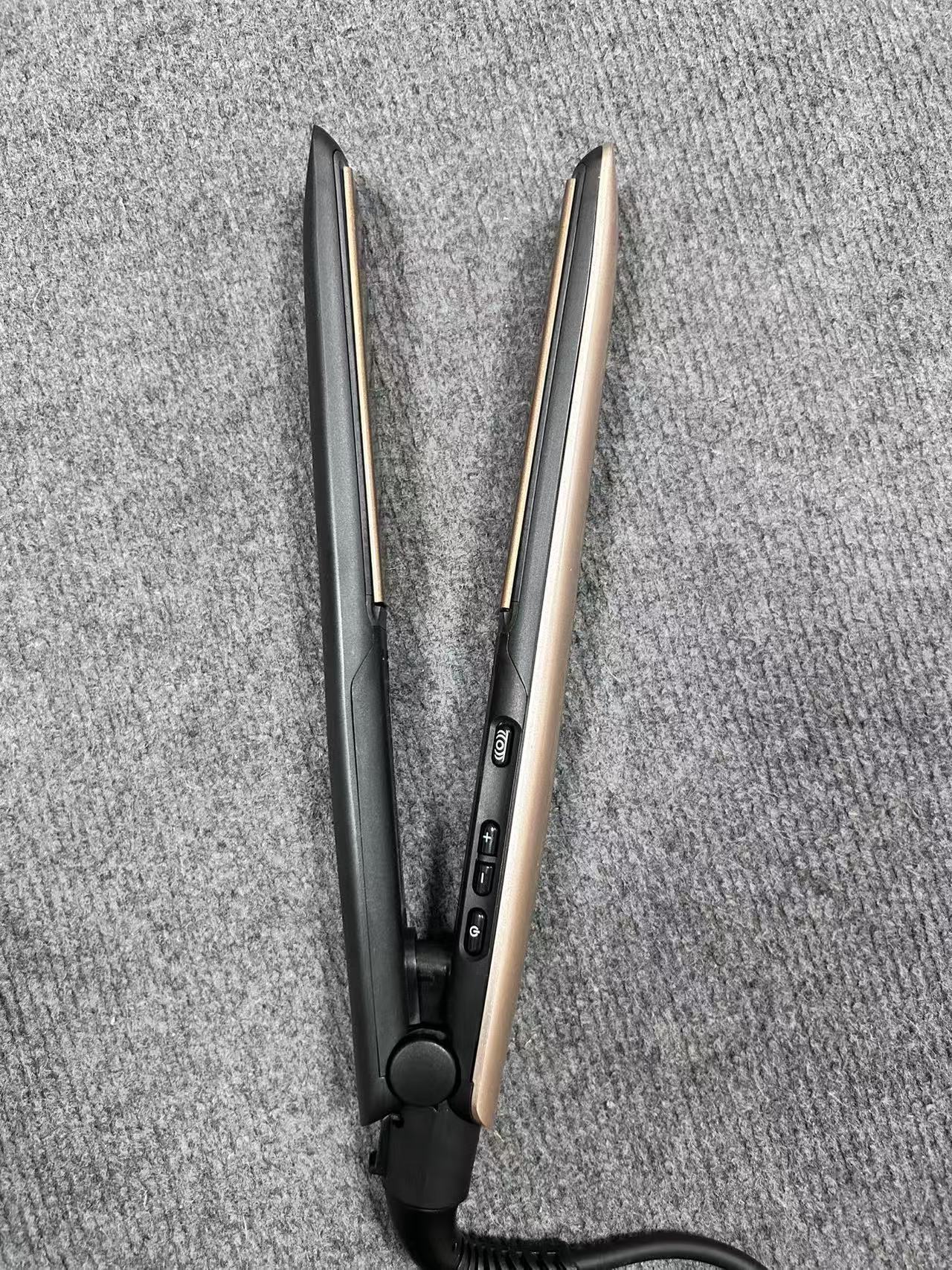 液晶显示灯直发夹S8599 调温多功能卷发棒 直卷两用护发夹板直发详情5