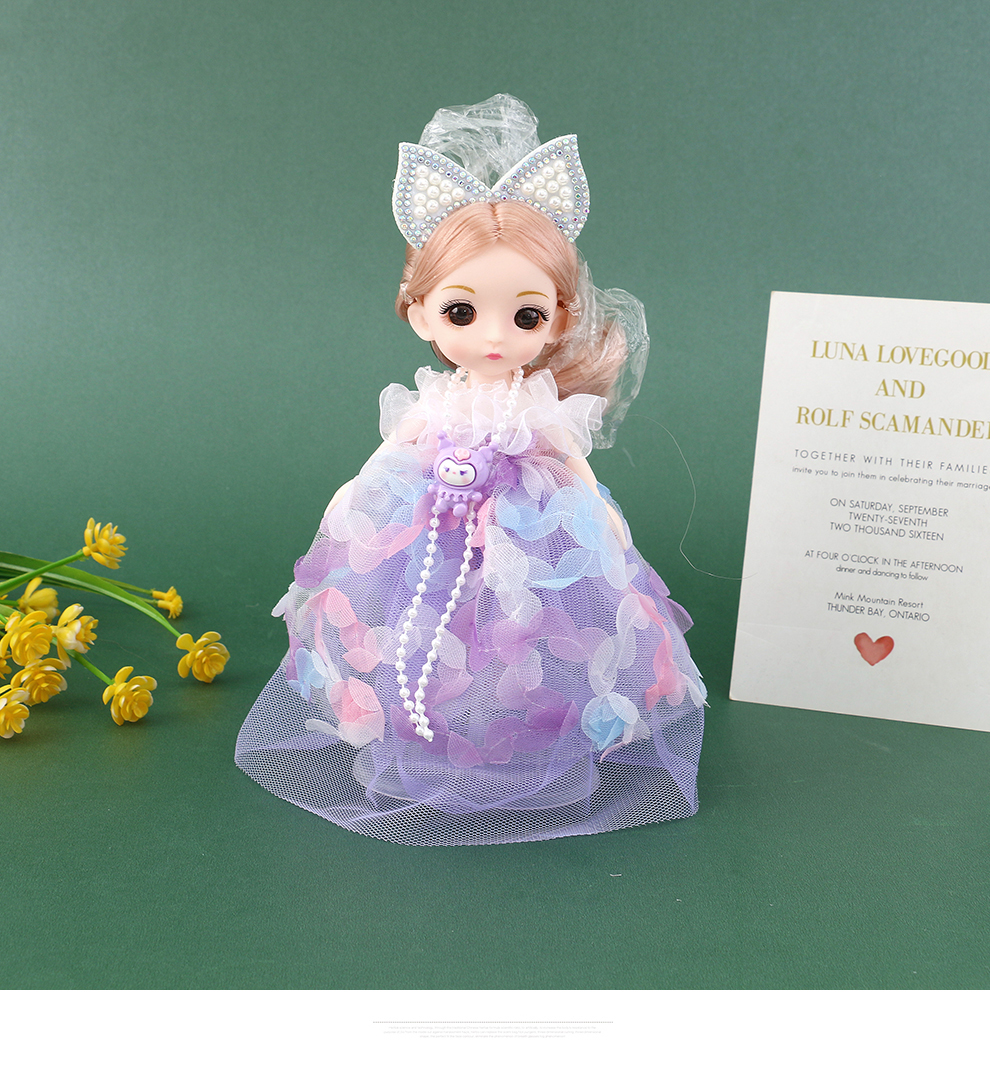 17 cm Barbie Princess training institution gifts, exquisite keychains, accessories, pendants, doll toys wholesale pic 7