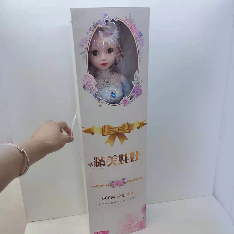 New large 60-centimeter DIY Barbie doll box, a gift for girls to play house, a beautiful wedding dress gift box, and a toy pic 4