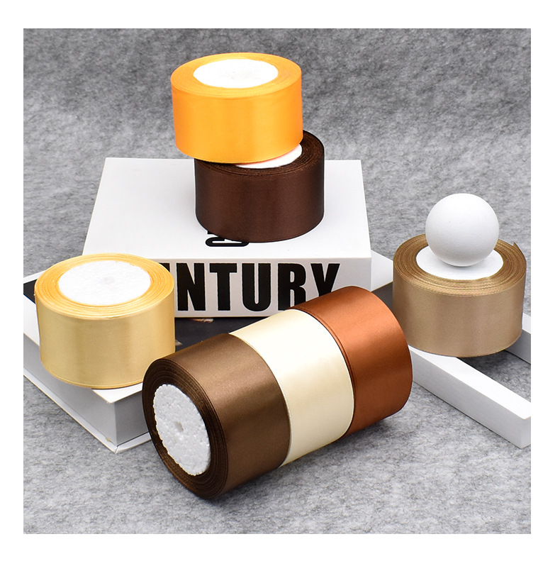 5CM缎带特价 鲜花包装丝带 婚庆装饰彩带手工DIY玫瑰花蛋糕盒绑带详情9