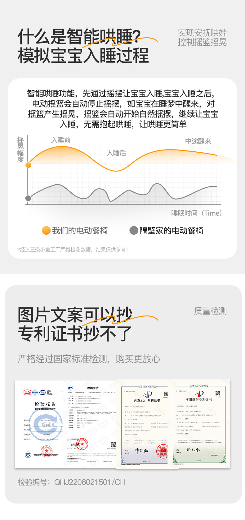 宝宝餐椅智能蓝牙电动摇椅可坐躺婴儿吃饭椅家用折叠成长儿童餐椅详情8