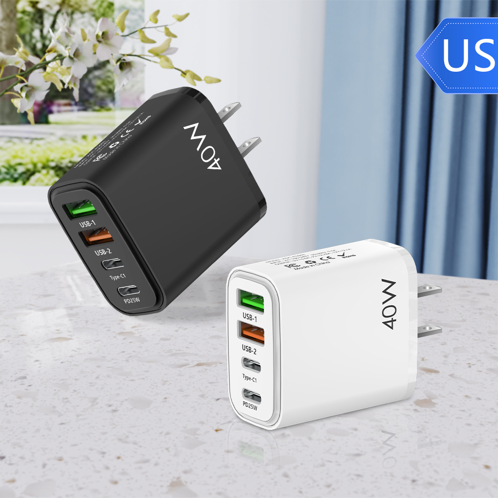 私模618 2PD+2USB欧美英规手机充电器 PD25W+USB多口手机快充电头详情7