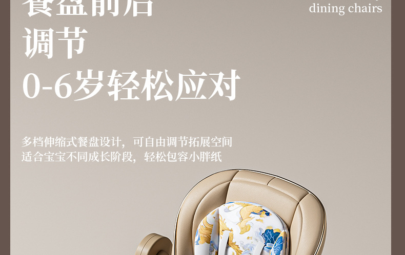 宝宝餐椅多功能可躺可折叠可摇儿童吃饭餐桌椅婴儿可多档高低调节详情18