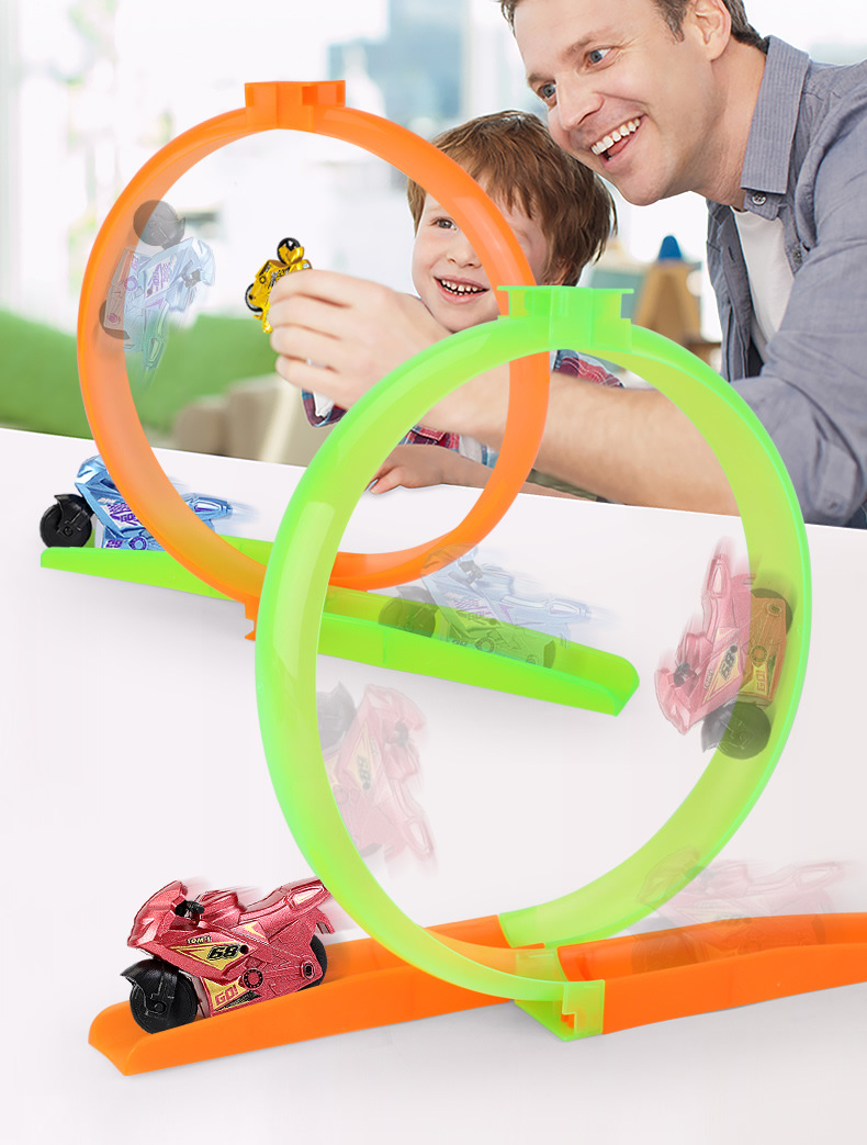 地摊广场热卖儿童玩具车弹射惯性特技摩托轨道车赛车模型男孩玩具详情8