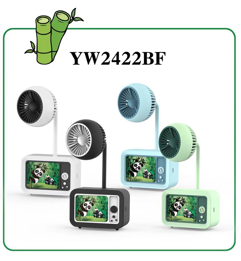 Light painting, small fan, TV shaped fan, 360-degree adjustable fan, two-speed adjustable learning fan ornament pic 9