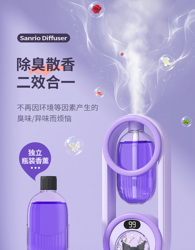 香薰机自动喷香机家用空气加湿器清新剂厕所除臭香氛机卧室扩香机详情4