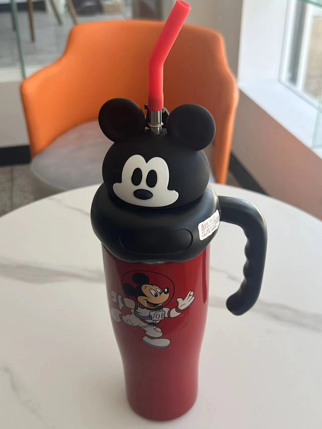 草莓熊米妮冰霸杯咖啡保温杯大容量高颜值吸管水杯可爱便携冰霸杯详情7