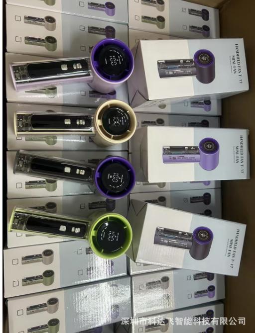 东南亚S001手持高速风扇 100档暴力数显USB充电户外迷你工厂跨境详情12
