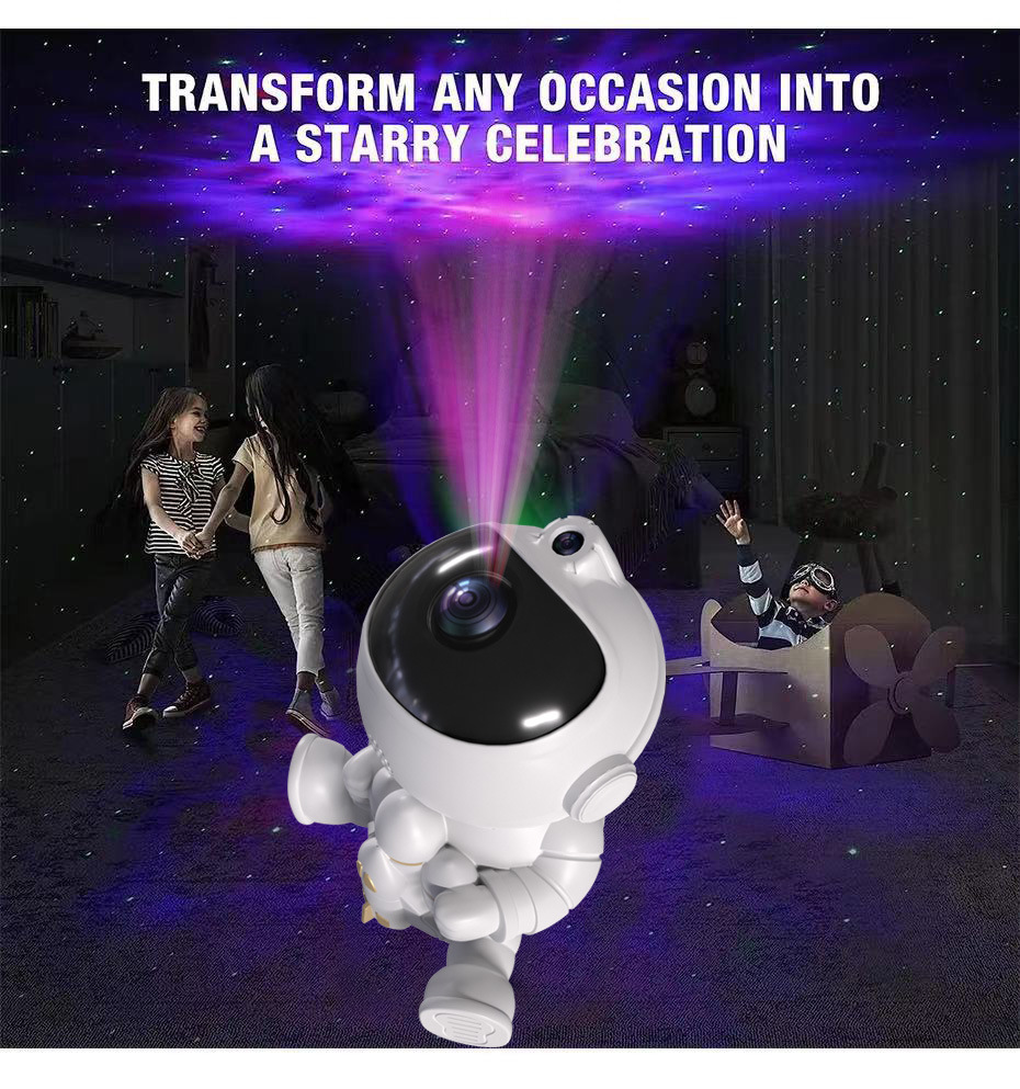 航天飞机火箭宇航员星空灯  投影灯氛围太空人投影小夜灯卧室摆件详情9