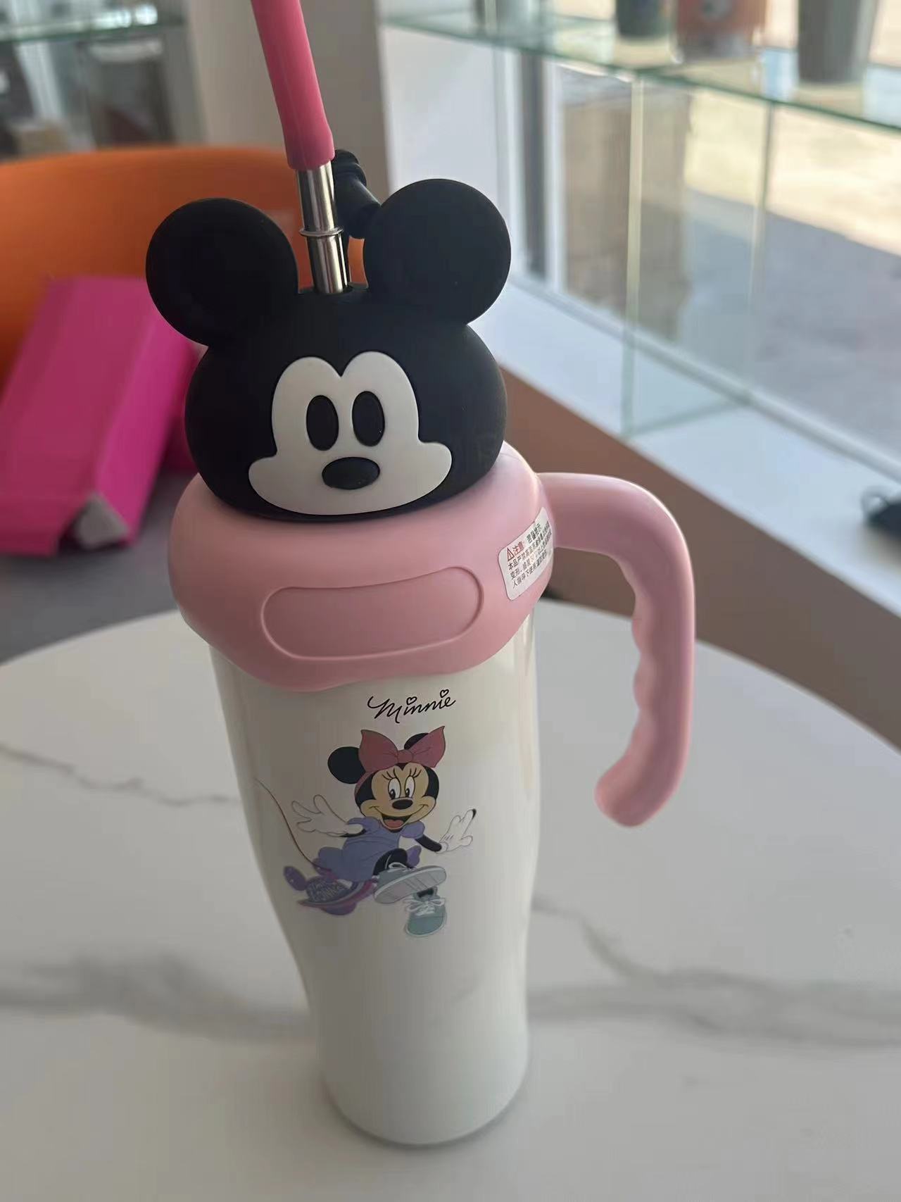 草莓熊米妮冰霸杯咖啡保温杯大容量高颜值吸管水杯可爱便携冰霸杯详情5