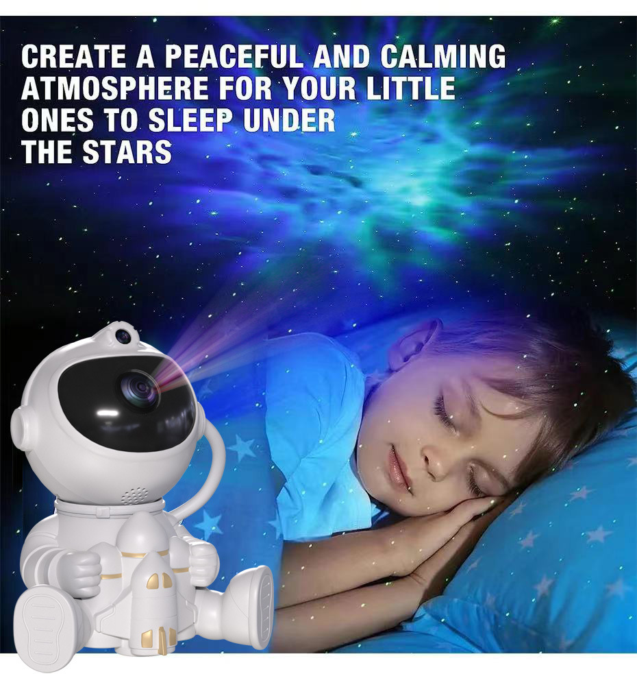 航天飞机火箭宇航员星空灯  投影灯氛围太空人投影小夜灯卧室摆件详情7