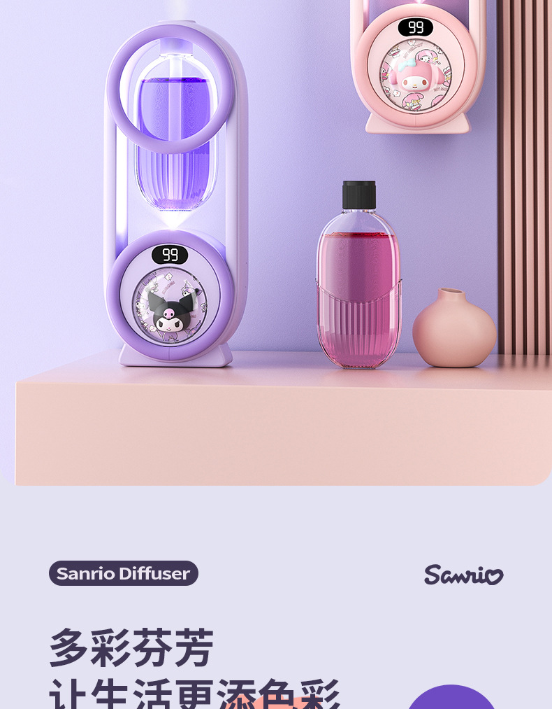 香薰机自动喷香机家用空气加湿器清新剂厕所除臭香氛机卧室扩香机详情6