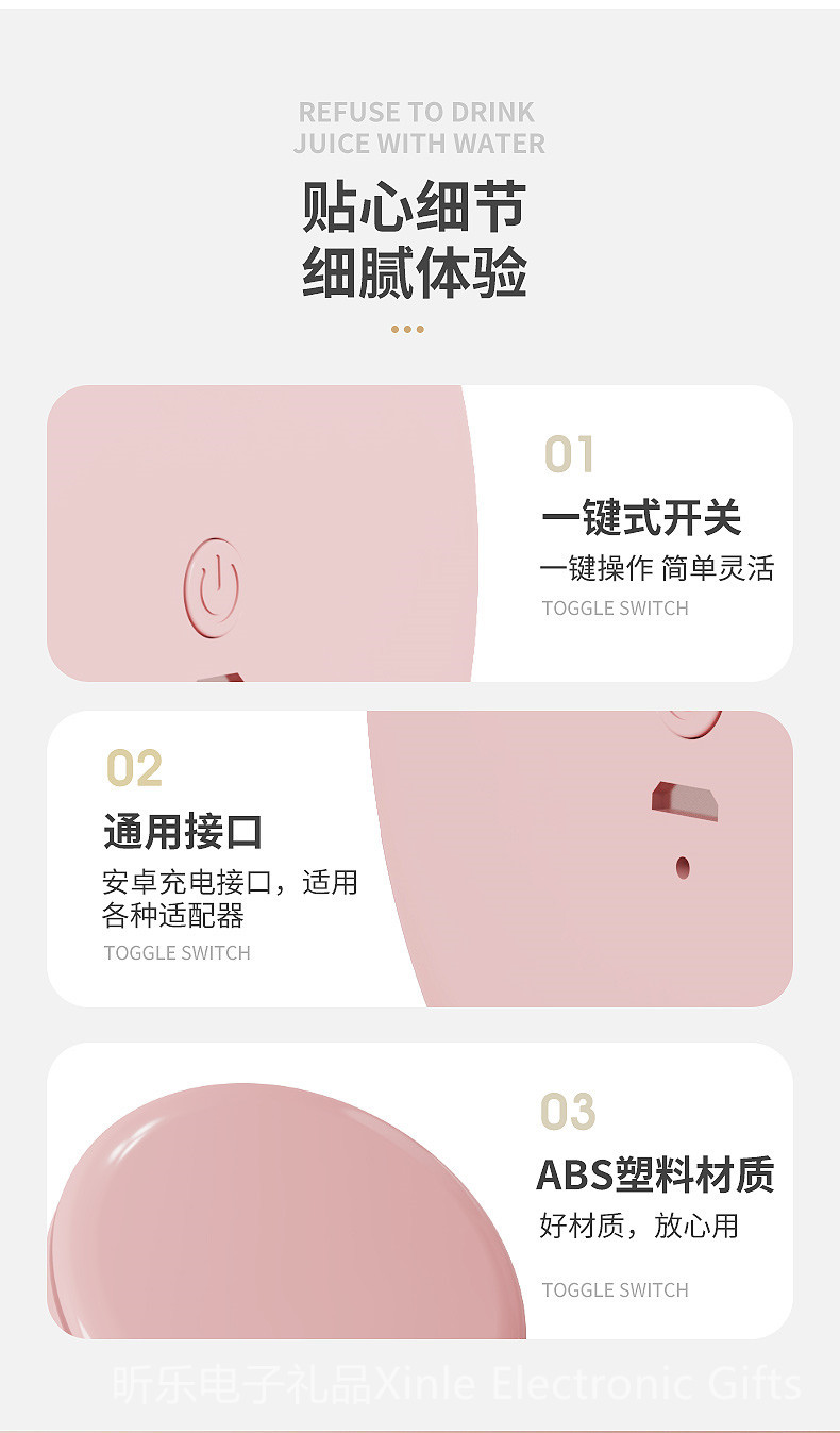 Mini LED light-emitting makeup mirror, round portable folding small mirror with light, beauty mirror with logo printing pic 11