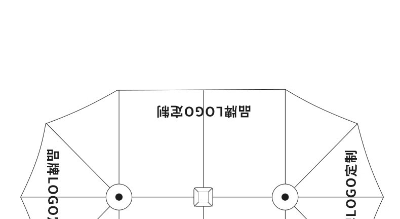 户外遮阳伞露台别墅花园中柱伞咖啡厅奶茶店商用遮阳伞摆摊遮阳伞详情16