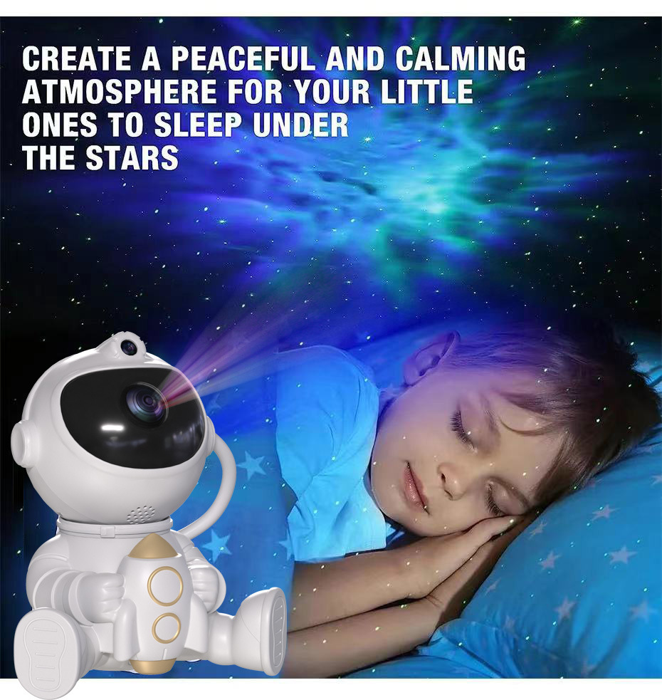 航天飞机火箭宇航员星空灯  投影灯氛围太空人投影小夜灯卧室摆件详情16