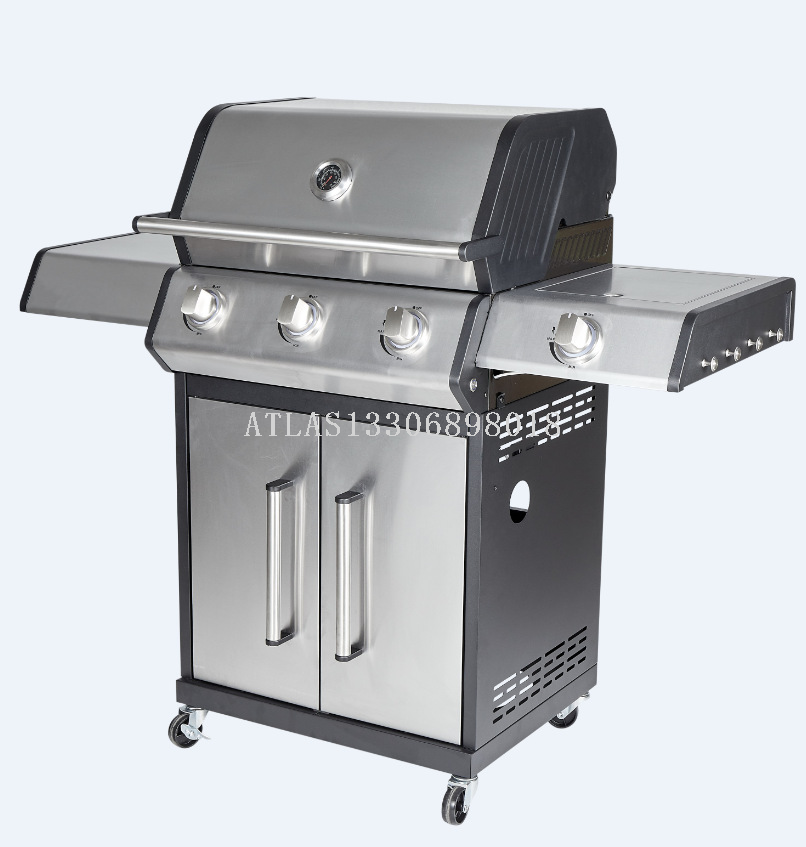 Stainless steel barbecue grill with barbecue rack, household portable outdoor barbecue rack pic 2