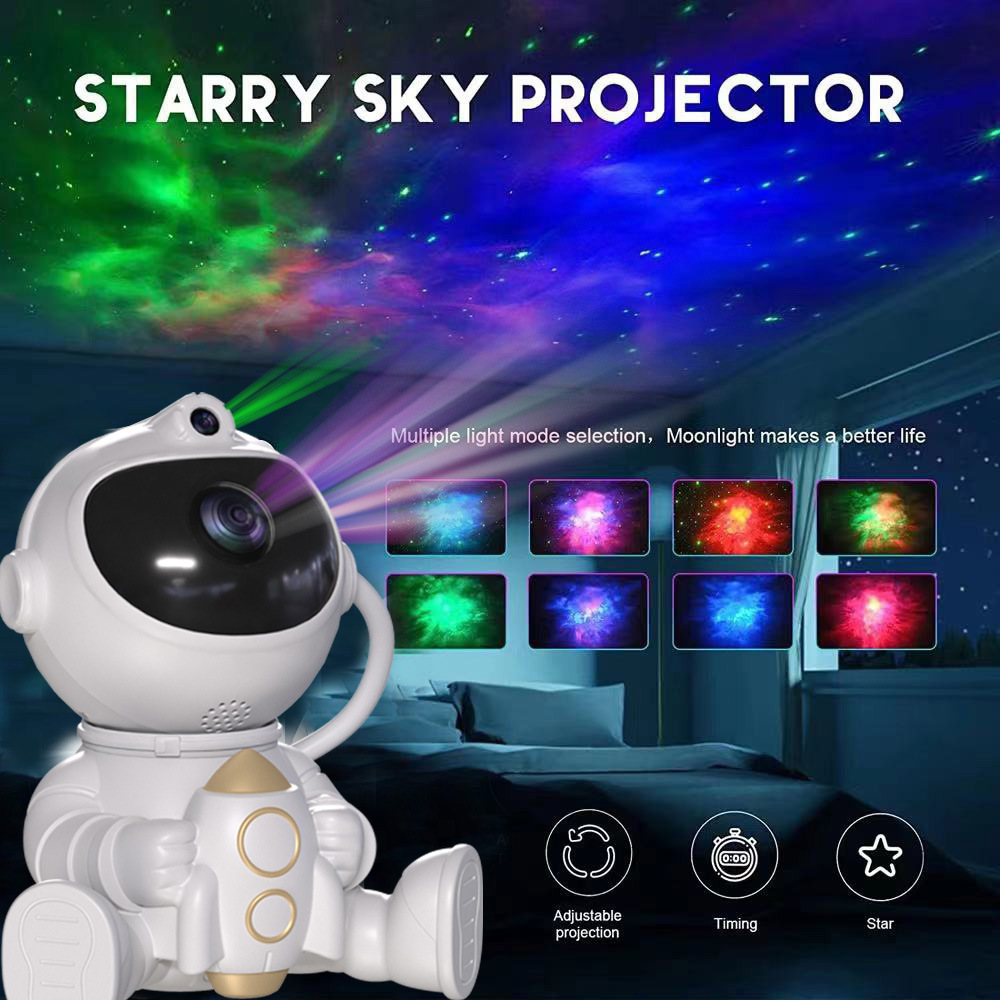 航天飞机火箭宇航员星空灯  投影灯氛围太空人投影小夜灯卧室摆件详情12